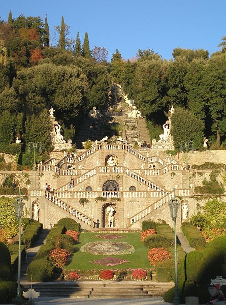 Photo:  A typical Italian garden at Villa Garzoni, near Pistoia 
